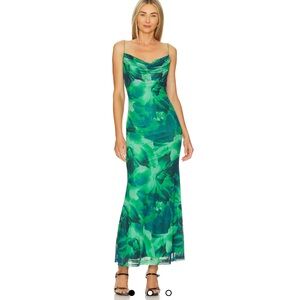 Runaway the Label - Kapri Slip Dress in Green Floral